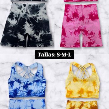CONJUNTO DEPORTIVO LICRA SHORT Y TOP - imagen 1