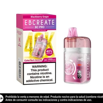 Imagen del producto Elfbar Bc Pro Blackberry Grape 40.000 Puffs