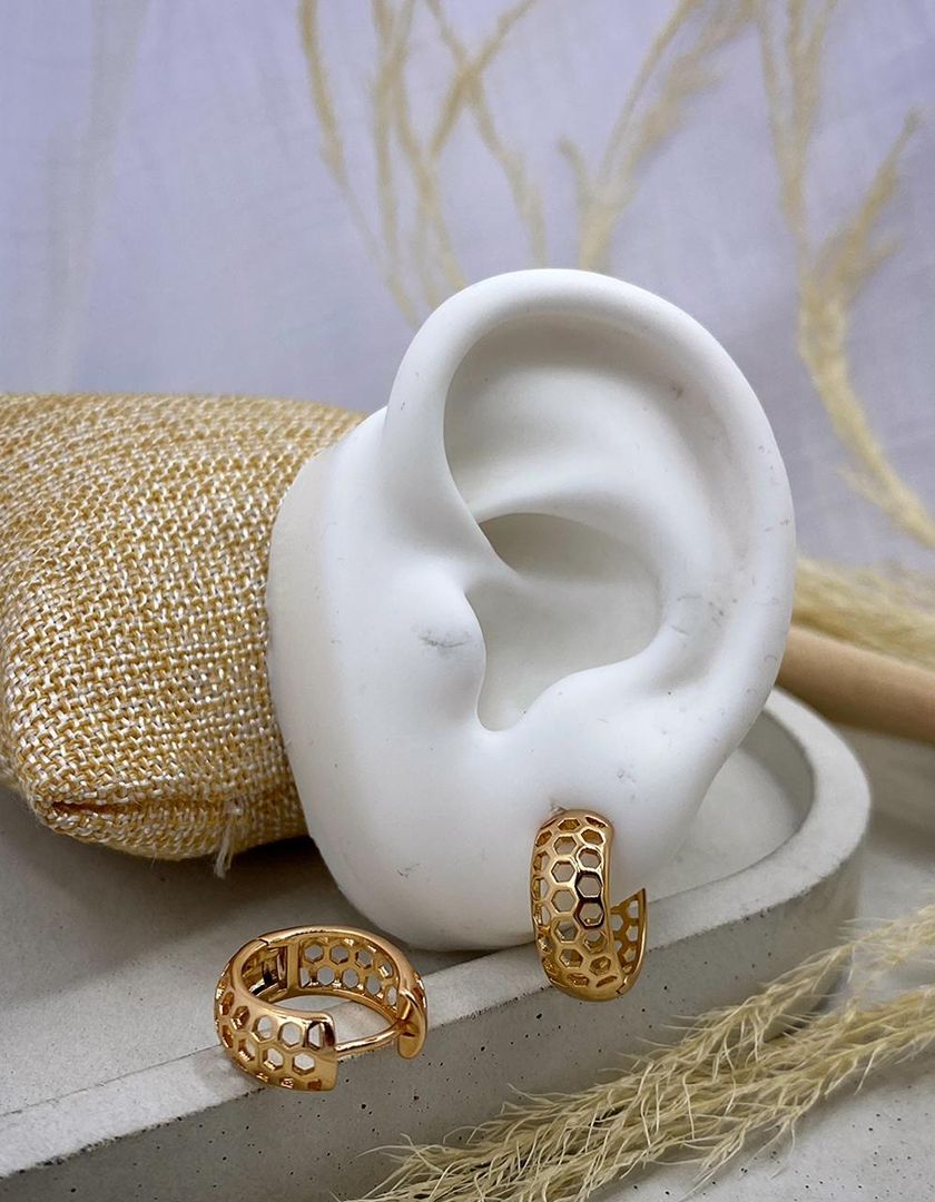 Candonga de huequitos, oro rosa, covergold