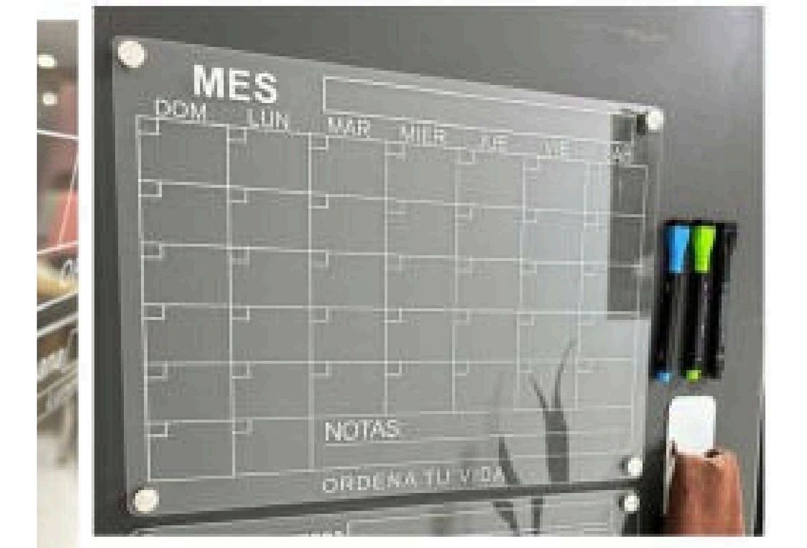 Tablero magnético organizador 