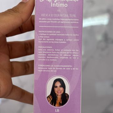 Gel Despigmentante Intimo LB - imagen 2