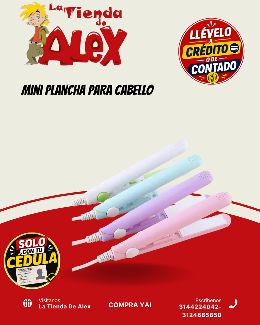 Mini Plancha para Cabello