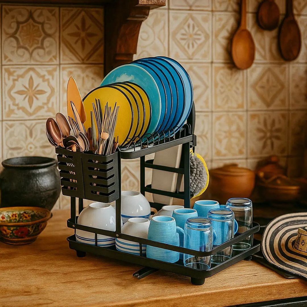 RACK ESCURRIDOR DE COCINA – 2 NIVELES 