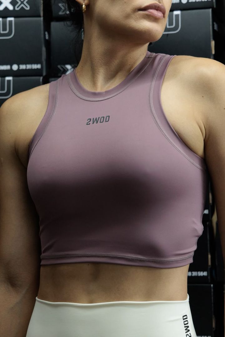 CROP TOP PALO ROSA
