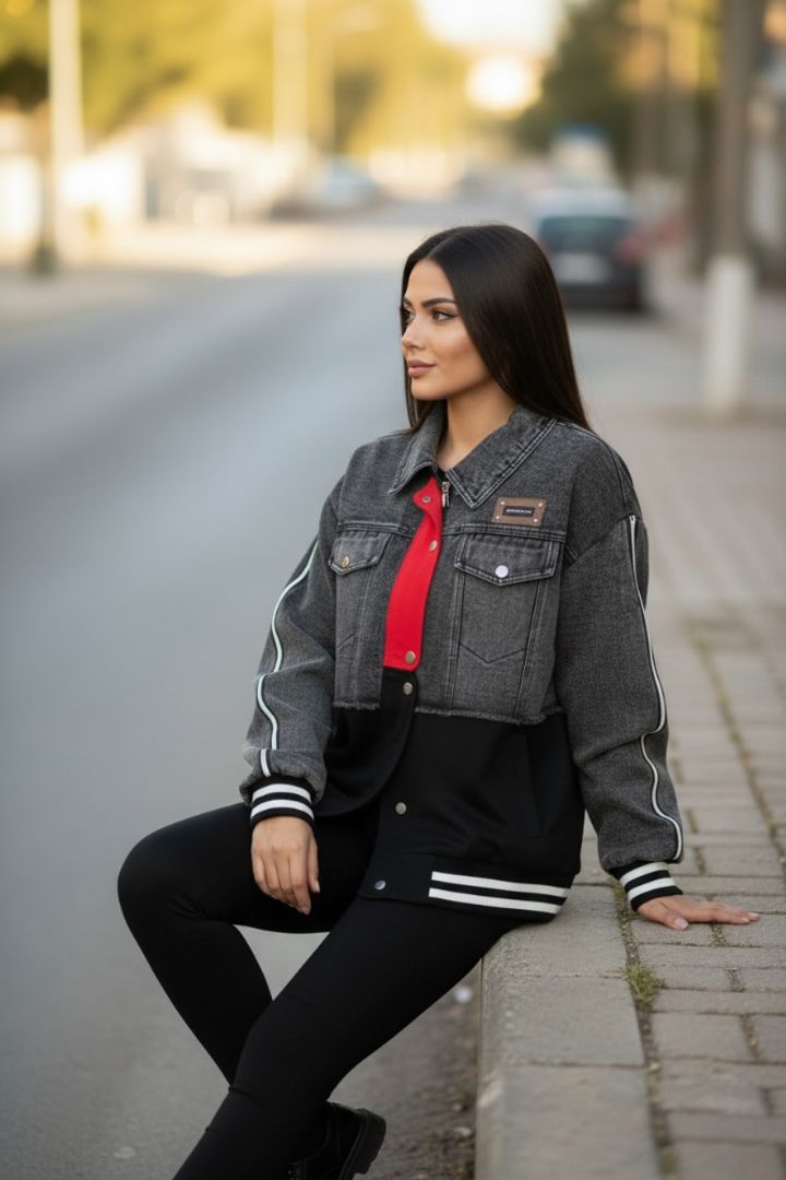 CHAQUETA DENIM DOUBLE RES