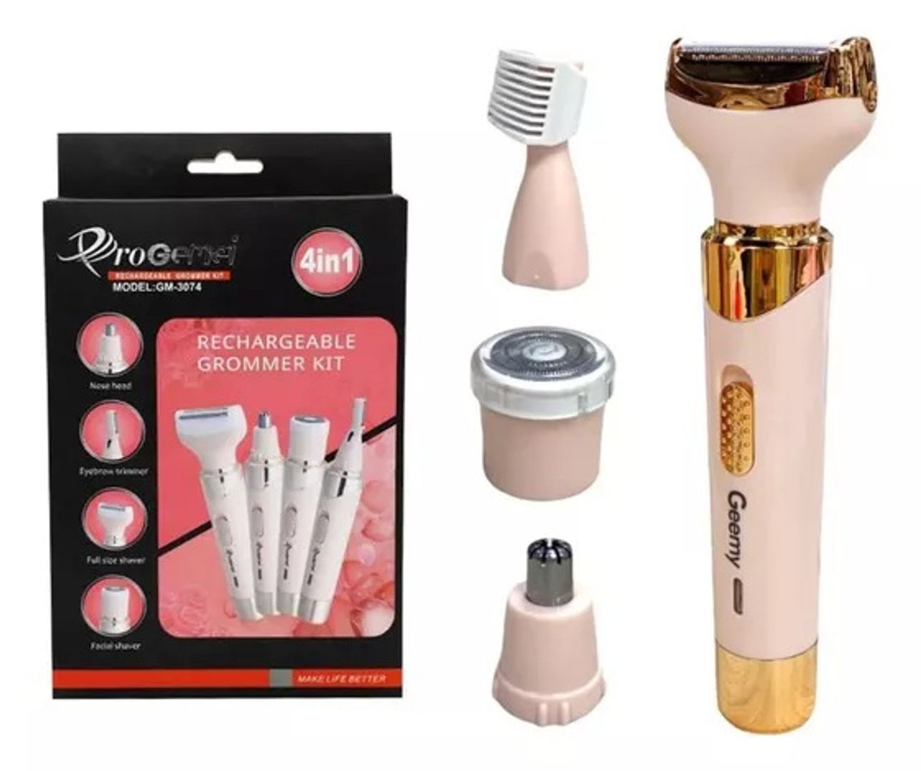 DEPILADOR PRO GEEMY FEMENINO 4 EN 1