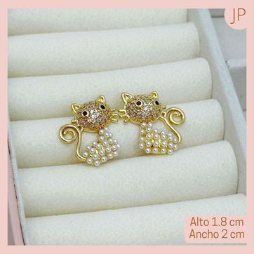 Imagen del producto Topo Gatito Rodio Elegant 