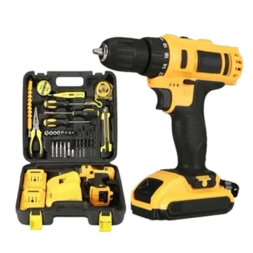 Imagen del producto TALADRO INALAMBRICO PERCUTOR 2 BATERIAS CON HERRAMIENTA