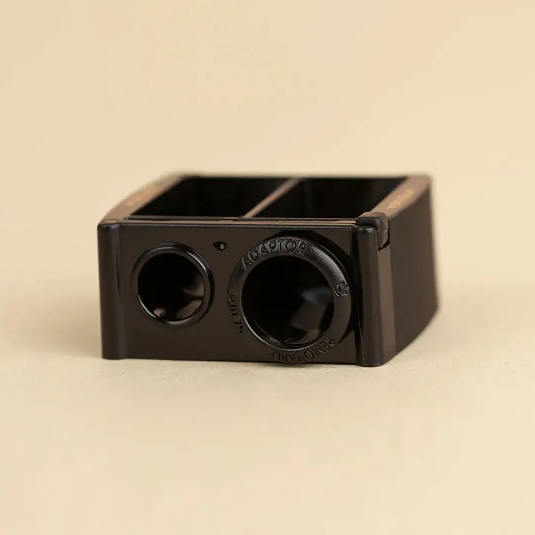 SACAPUNTAS DUAL LAPICES DE MADERA Y PLASTICO ATENEA