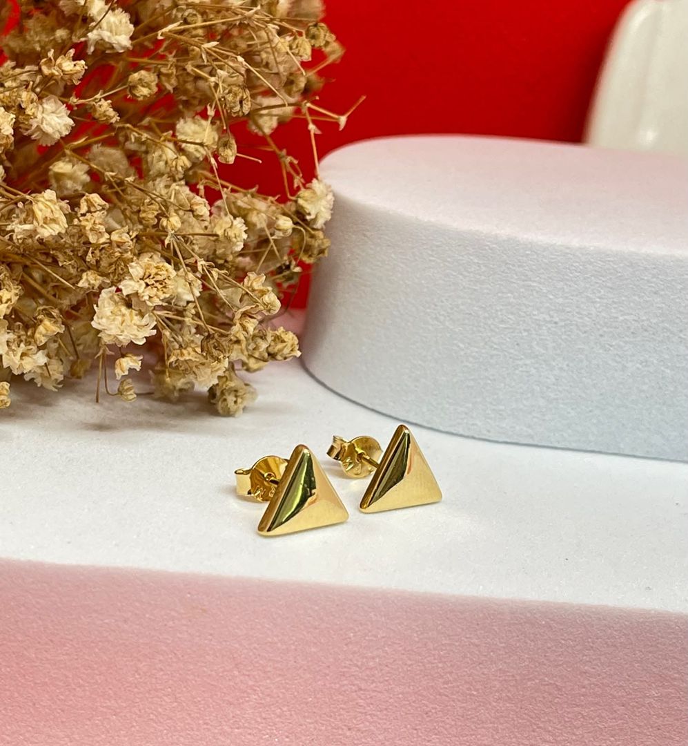 Topos triangulo 10mm lisos