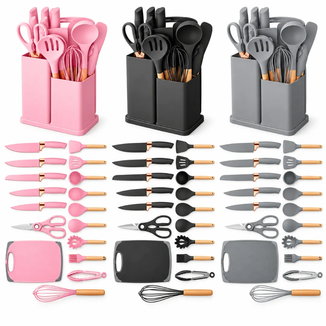 UTENSILIOS DE COCINA 19 PCS CAJA GRANDE