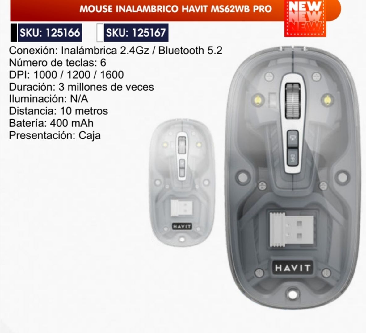 MOUSE INALÁMBRICO HAVIT