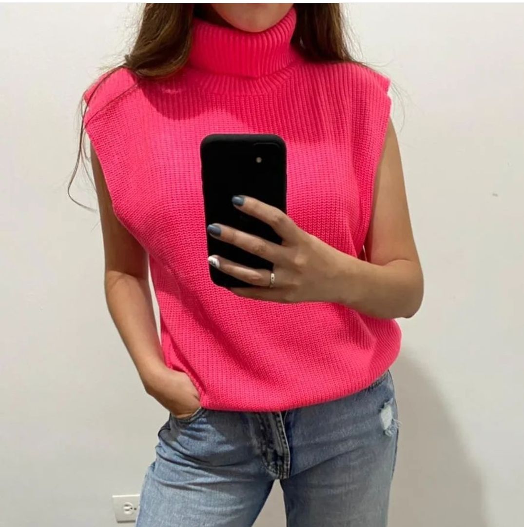 Chaleco Cuello Tortuga