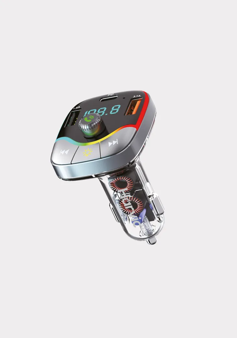 REPRODUCTOR MP3 CARRO TRANSMISOR FM Y CARGADOR USB ALS-A171