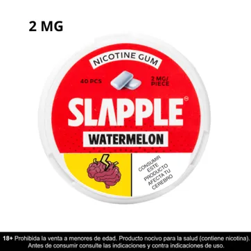 Imagen del producto Slapple Watermelon Chicles De Nicotina 2mg