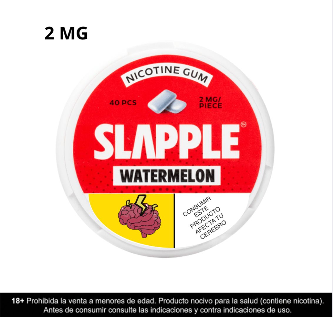 Slapple Watermelon Chicles De Nicotina 2mg