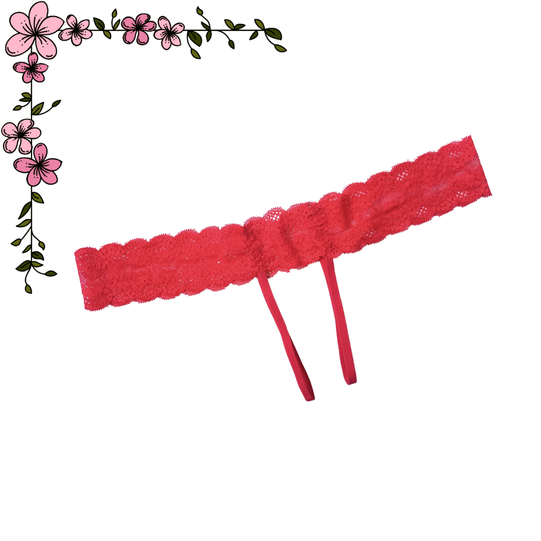 Tanga apertura y encaje 