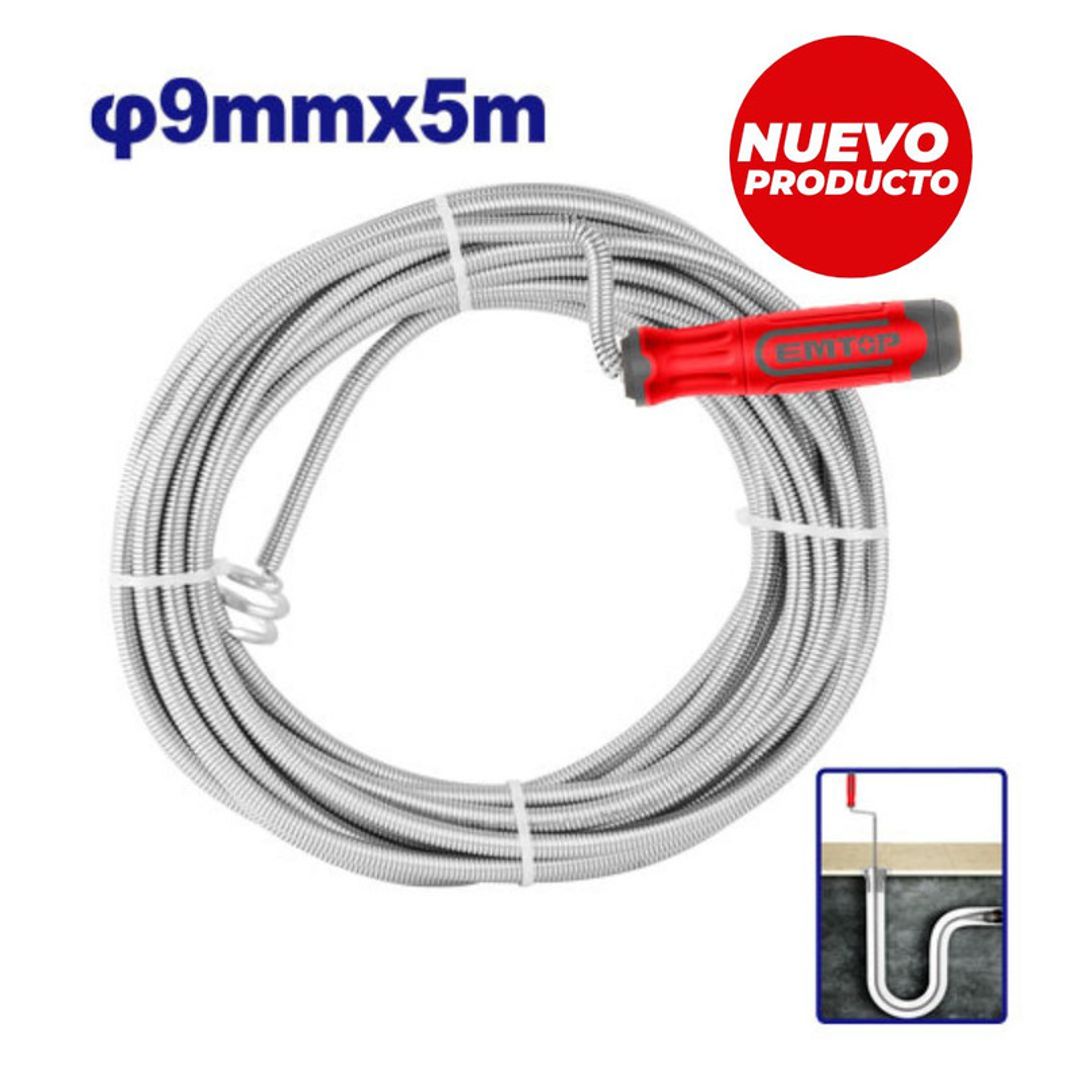 EMTOP SONDA PARA DESTAPAR CAÑERIA 5MTSx9MM SUPER EMTOP