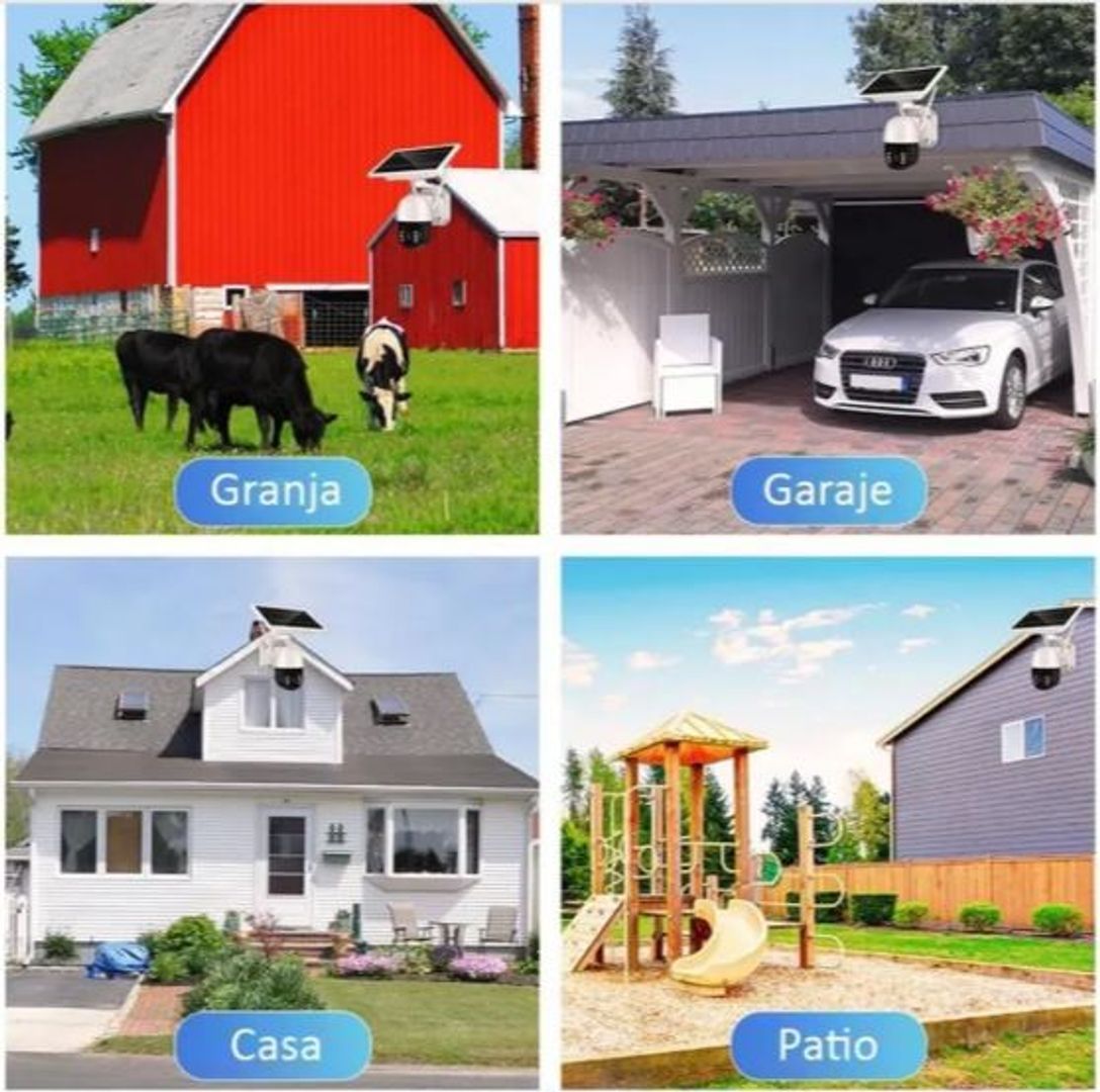 Cámara Seguridad 4G Panel Solar Exterior