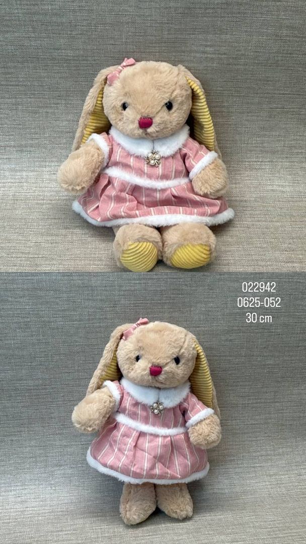 CONEJA CON VESTIDO 30 CM