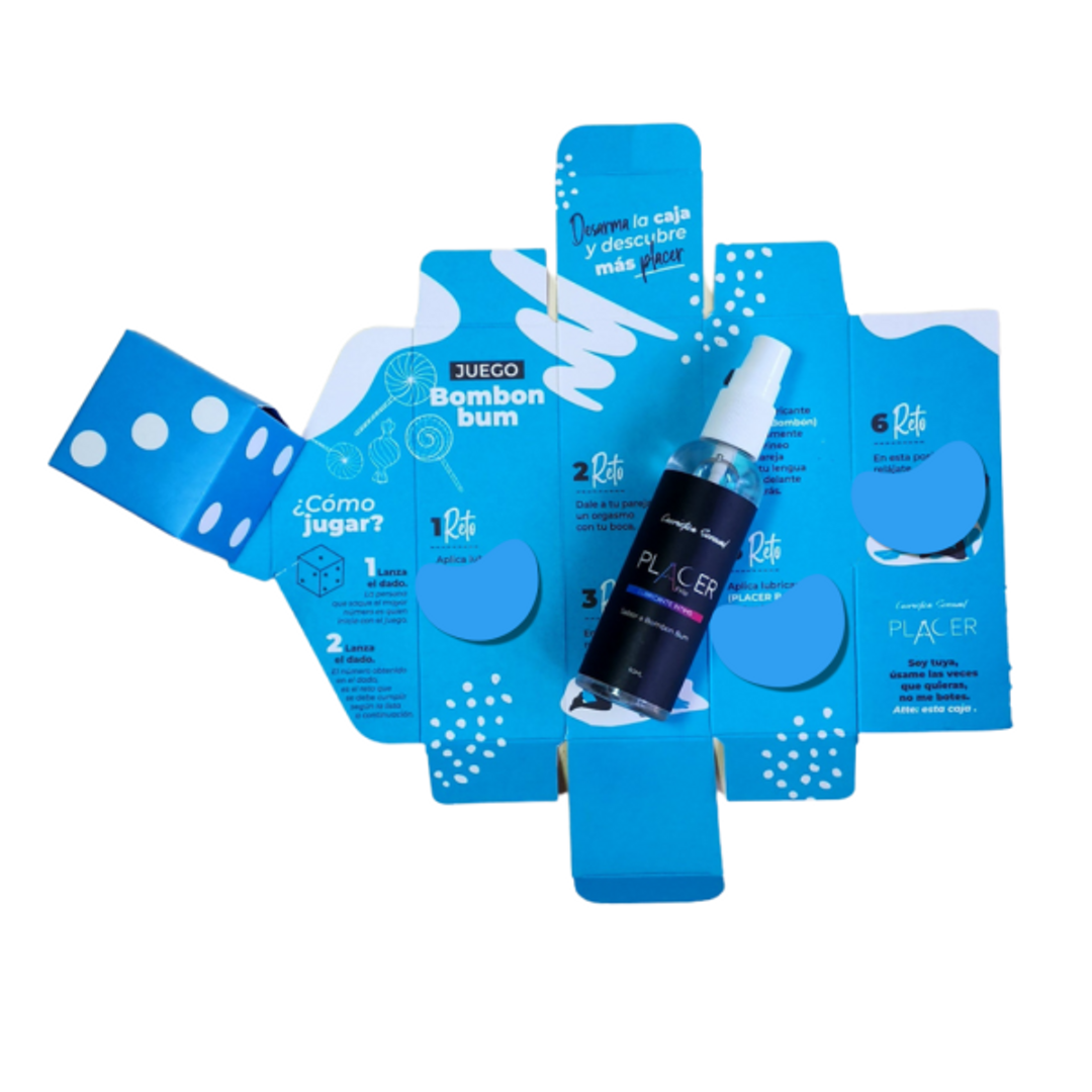 Placer Bombon frío 60ml - Lubricante + caja juego.