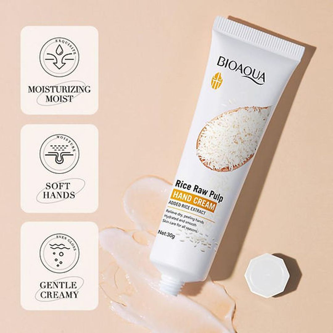 Crema de mano de arroz Bioaqua 