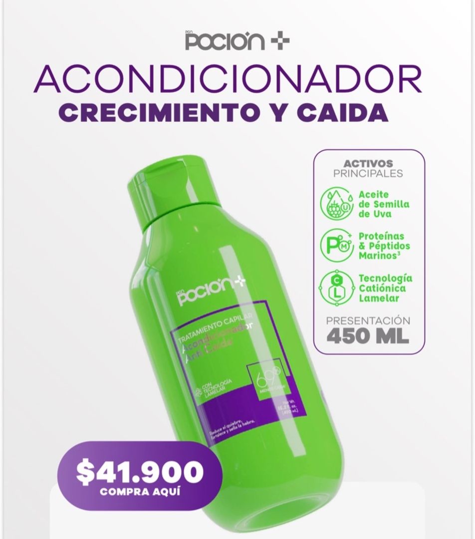Acondicionador crecimiento y caída 