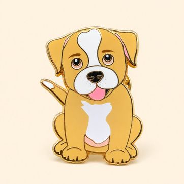 PIN PITBULL CAFE CLARO - imagen 1