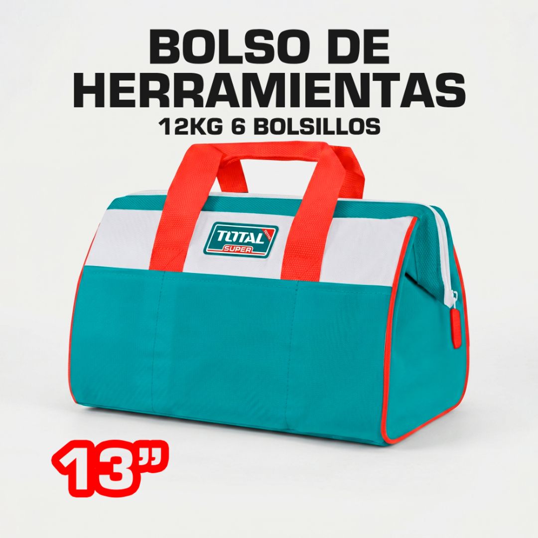 BOLSO DE HERRAMIENTAS 13” 12KG 6 BOLSILLOS