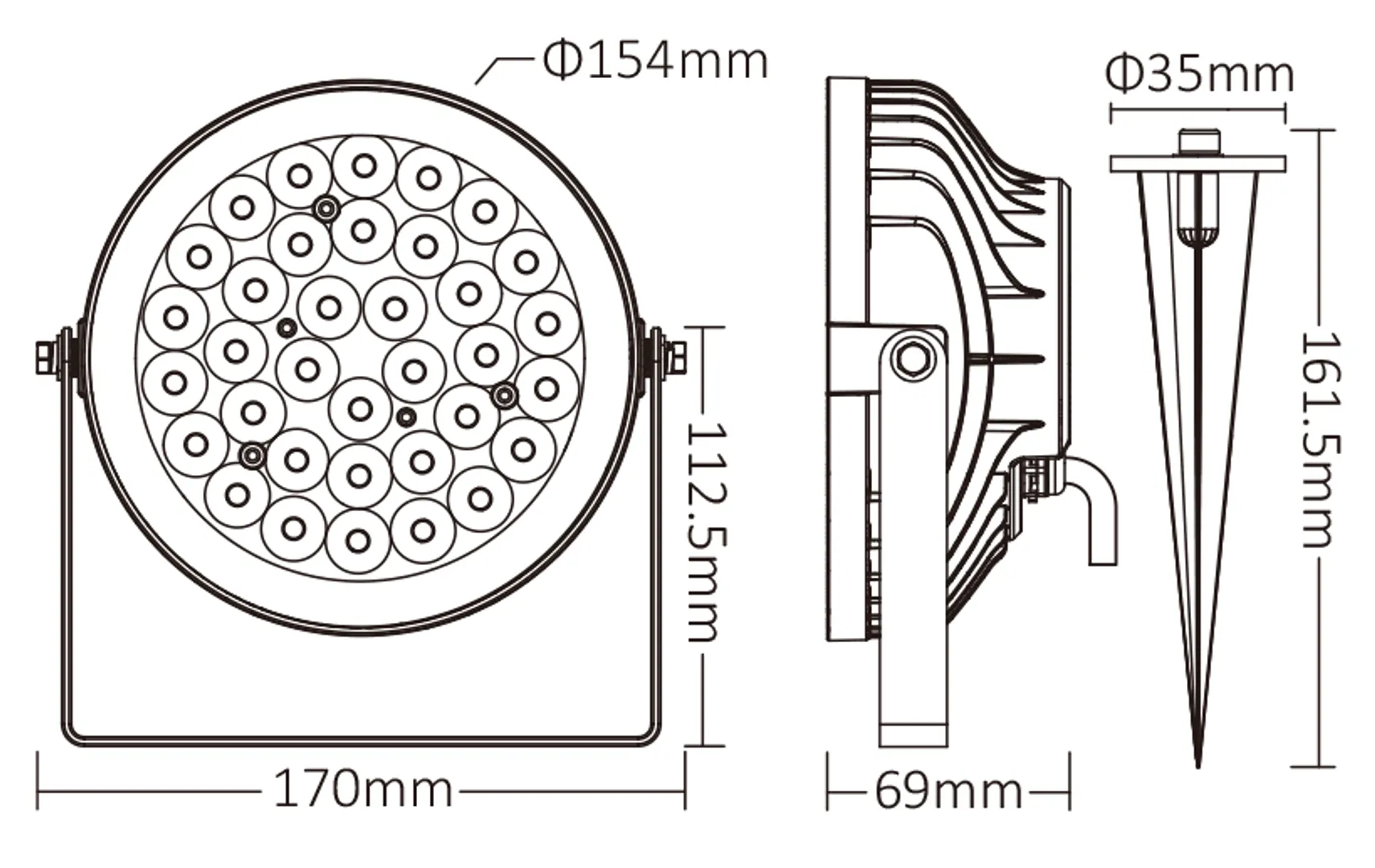 ESTACA DE JARDIN 25 W