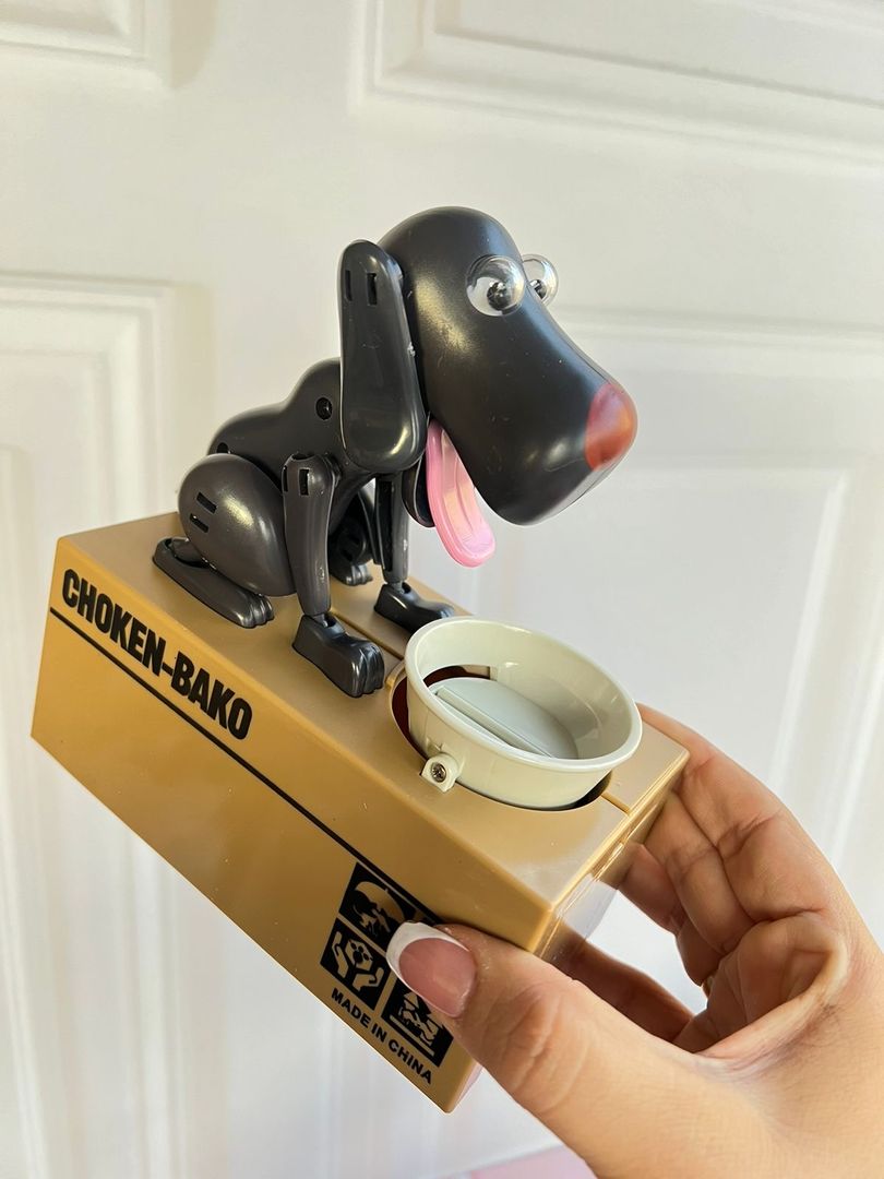 Alcancia perro comemonedas 