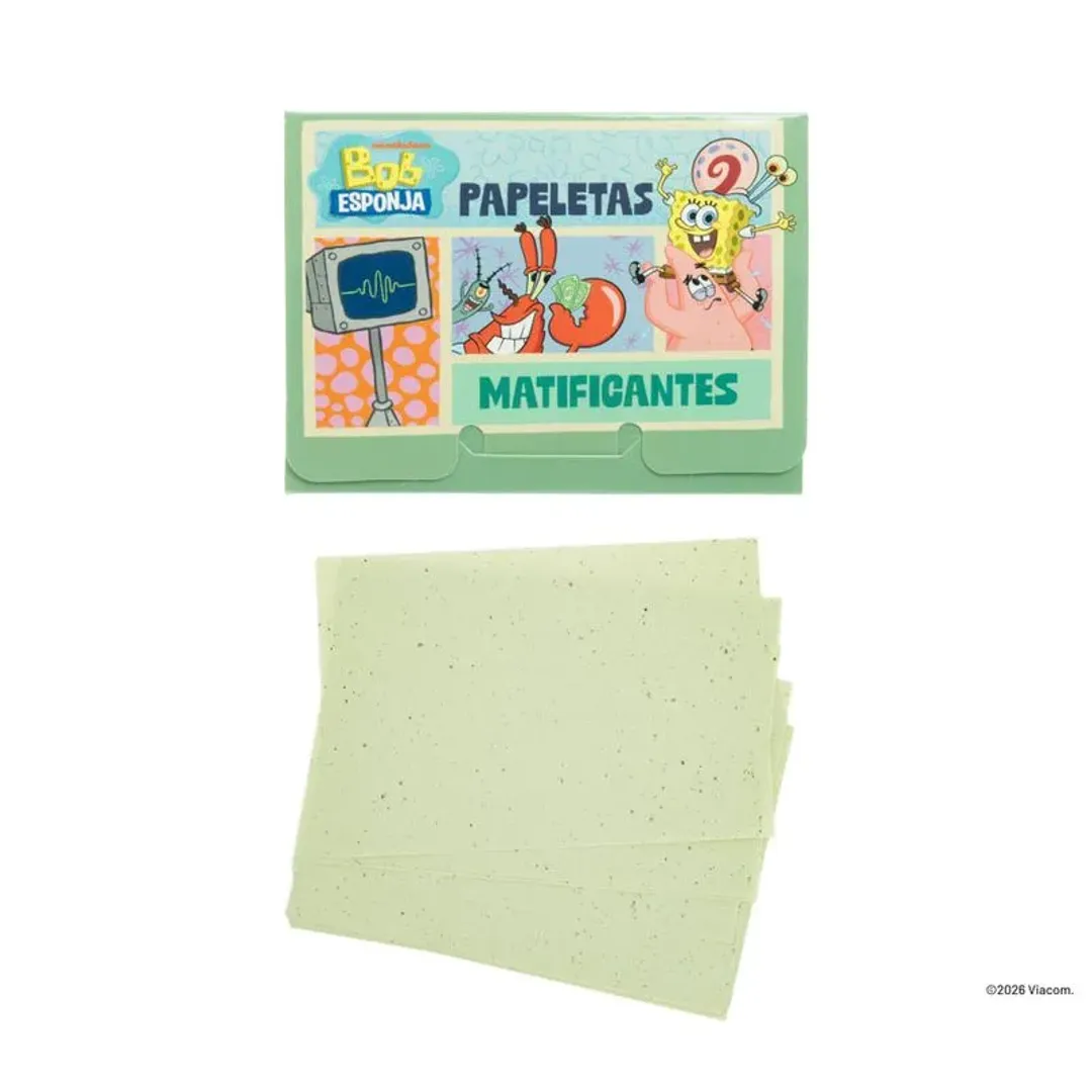 Papeletas Matificantes Bob Esponja trendy