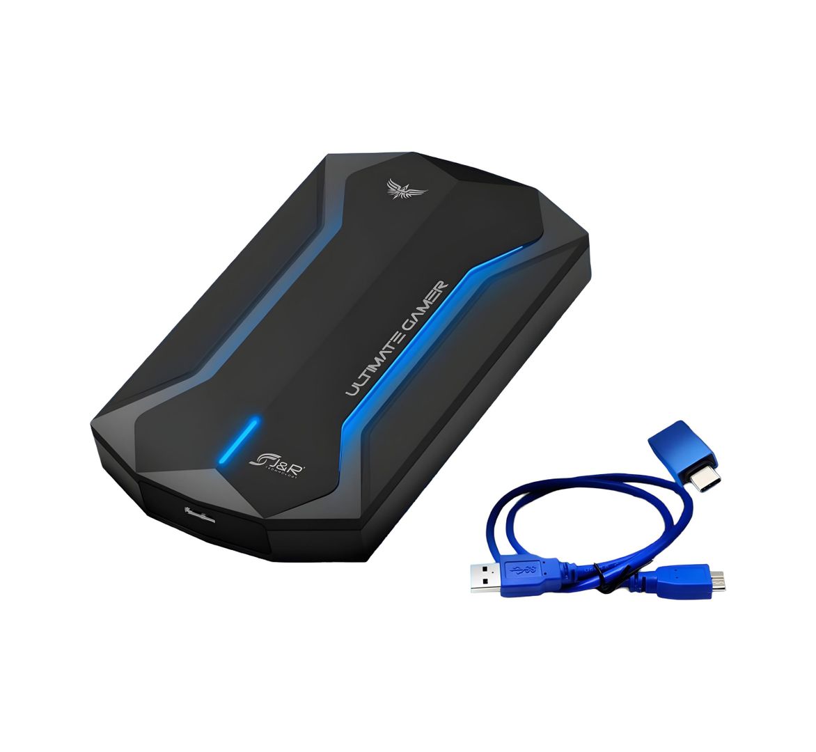 Caja Externa Gamer Disco Duro USB 3.0 y TipoC jhdd008