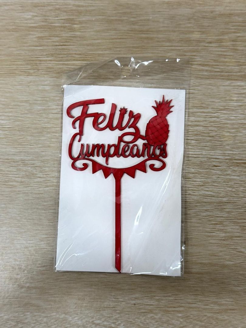 000 TOPPER PEQUEÑO "FELIZ CUMPLEAÑOS"
