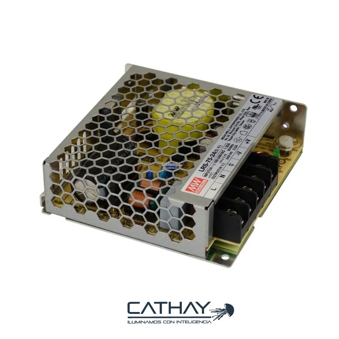 FUENTE DE PODER 24V 3,2AMP MENWELL 75W