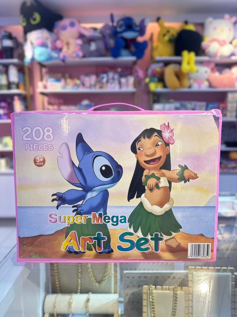Set de arte 208 piezas diseños niña 