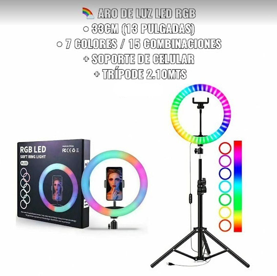 ARO DE LUZ LED RGB 