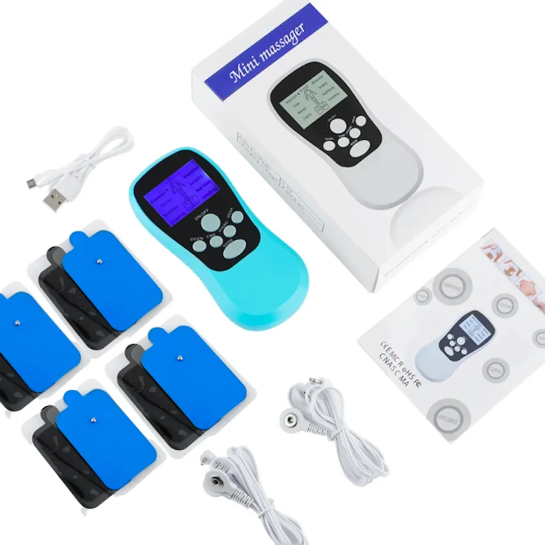 GIMNASIA PASIVA ELECTROMUSCULAR 8 ELECTRODOS RECARGABLE