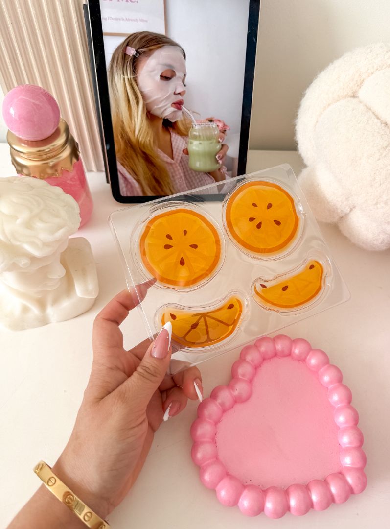 CUBRE OJOS EN GEL NARANJA