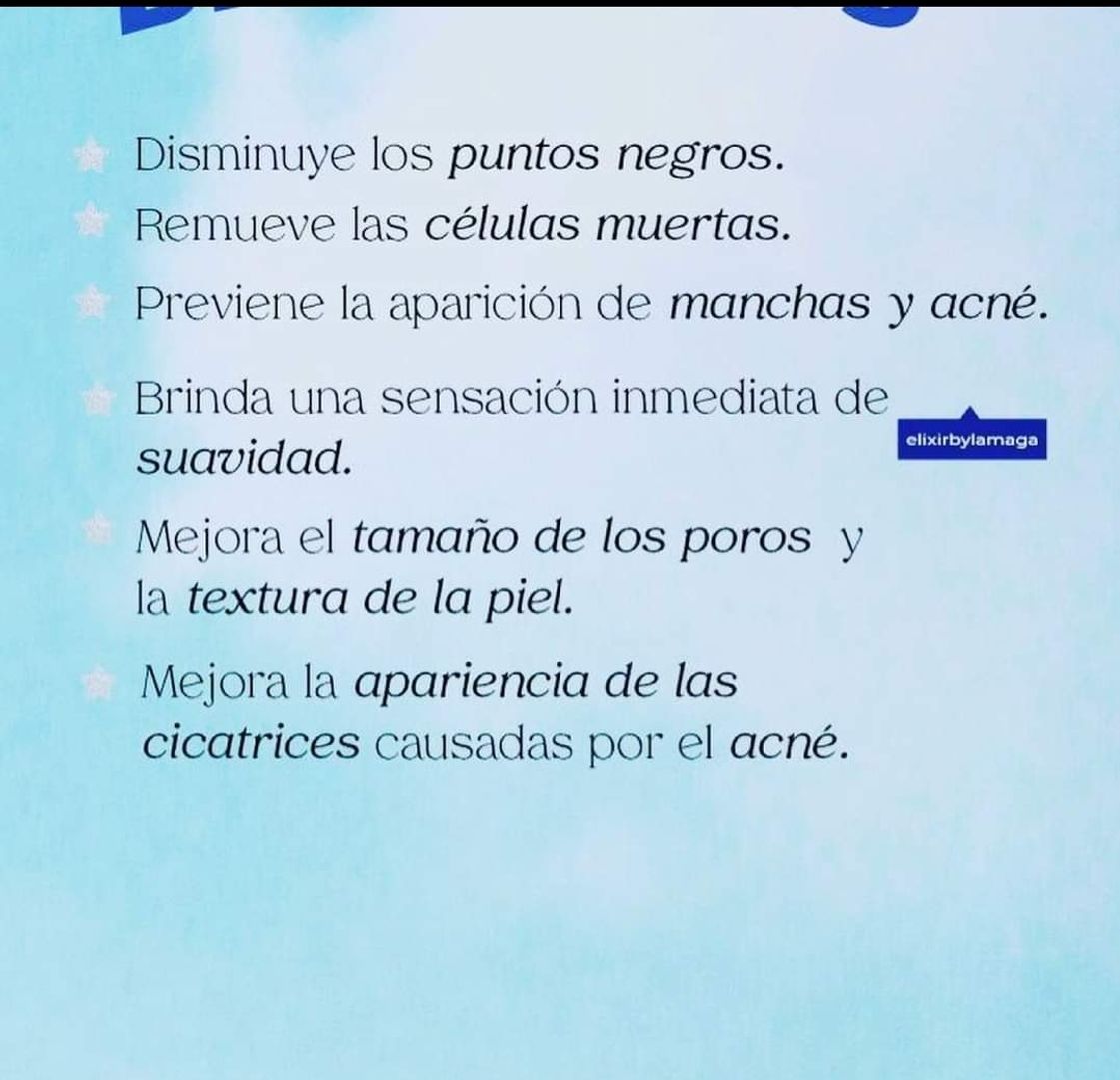 Exfoliante aclarante de Elixir by La maga 