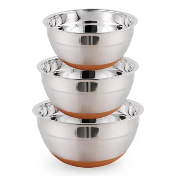 SET X3 BOWLS ACERO BASE SILICONA 16-20-22 HOME ELEMENTS - imagen 2