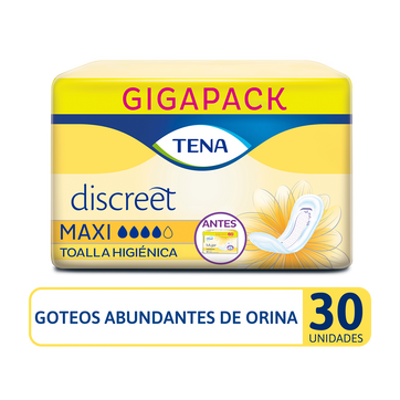 Imagen del producto Toalla Higiénica TENA Discreet Maxi x 30 Und