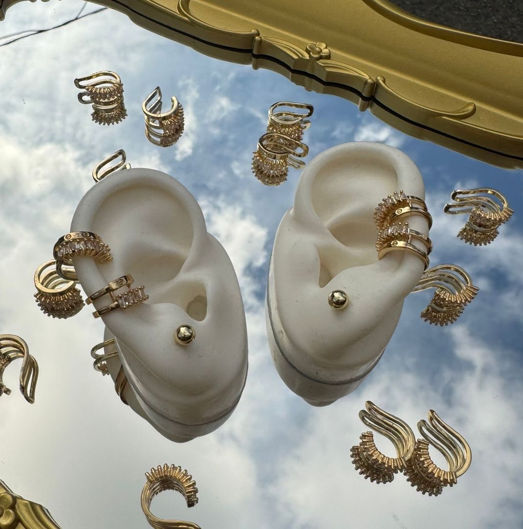 Ear cuff rodio 