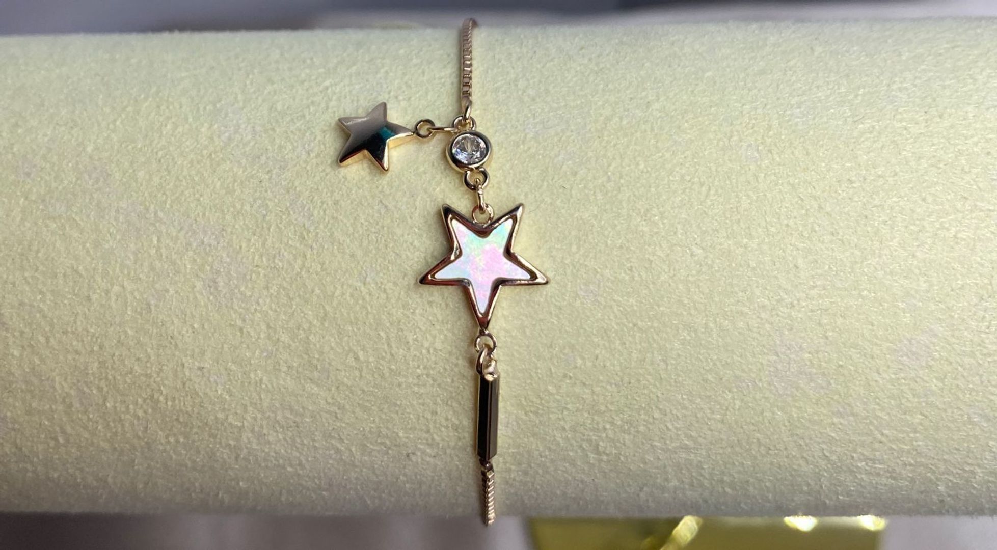 Pulsera estrella oro rosa, covergold 