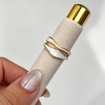 Imagen del producto Anillo doble blanco