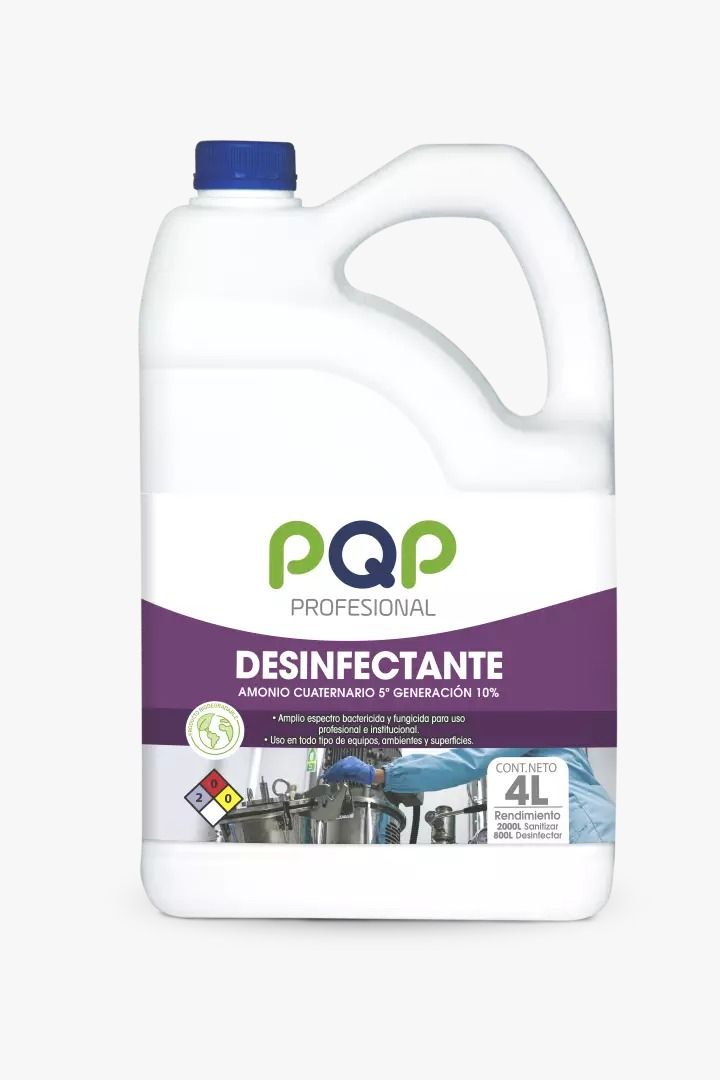 DESINFECTANTE AMONIO-CUATER. PQP X 4.000 ML