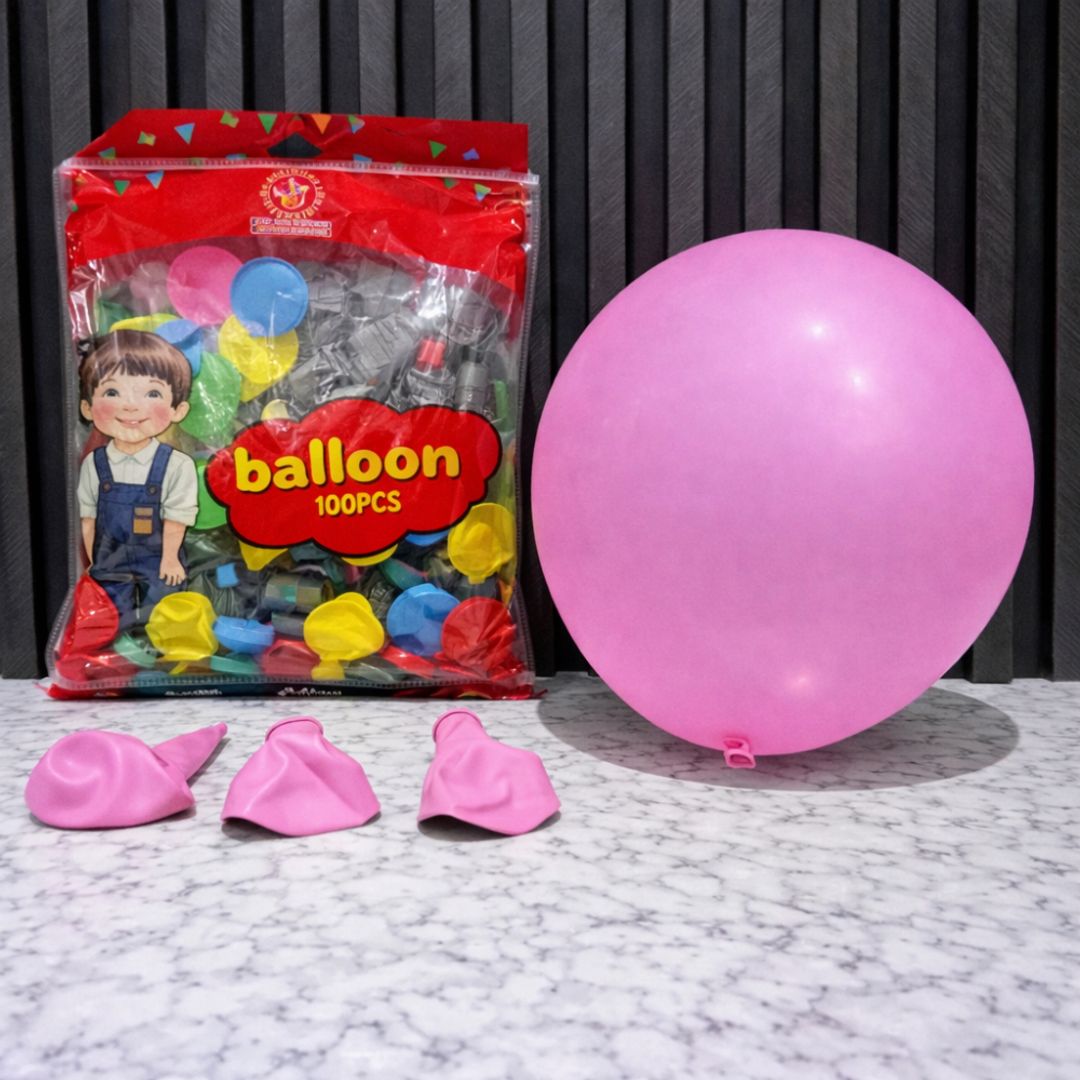 GLOBO R12 x 100 UNIDADES ROSADO  FASHION