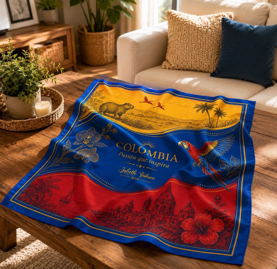 PAÑOLETA PREMIUM 70cmx70cm COLOMBIA DISEÑO 9