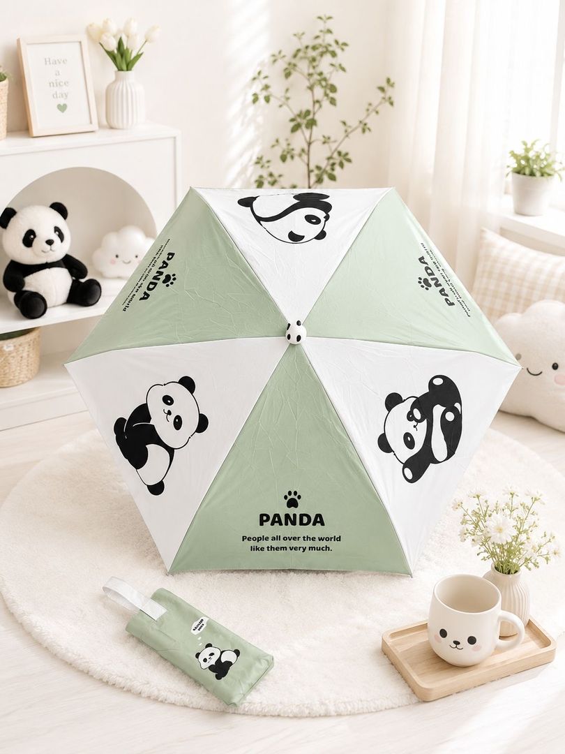 Mini sombrillas panda 3d 