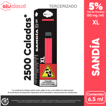 Imagen del producto GluCloud XL Sandia 2500 Puffs